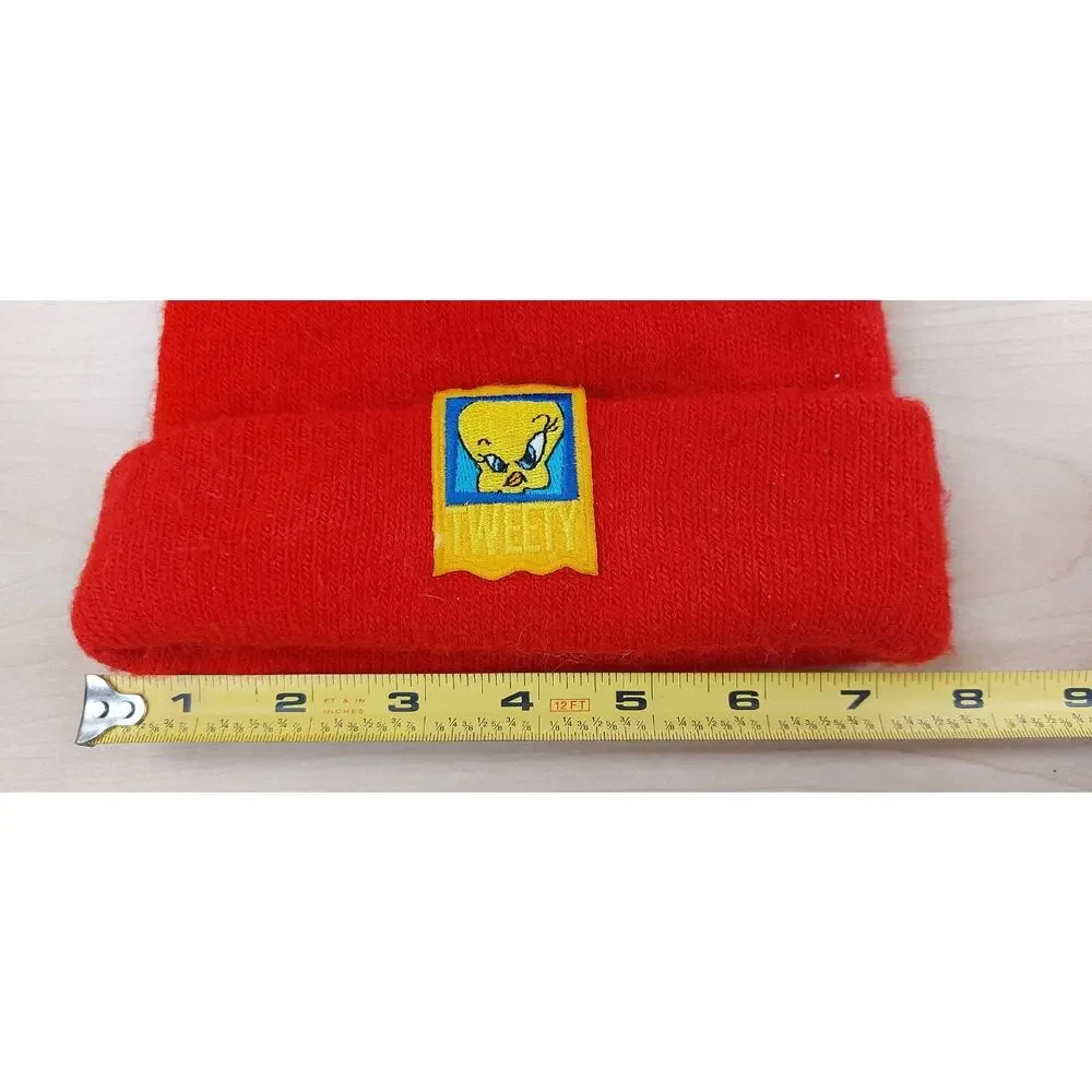 Vintage Looney Tunes Tweety Beanie Hat Warner Bros 1998 Kids